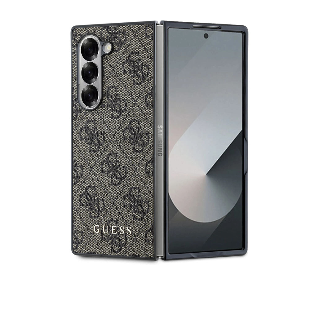 Étui pour Samsung Galaxy Z Fold6 F956, Guess, 4G, Marron
