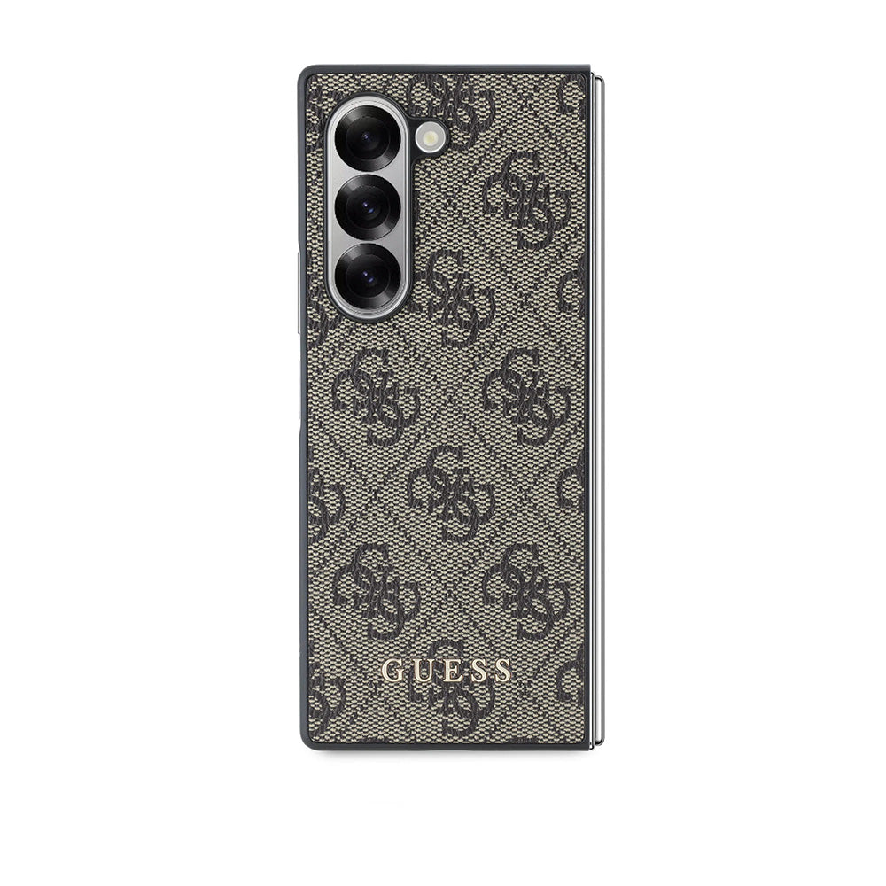 Étui pour Samsung Galaxy Z Fold6 F956, Guess, 4G, Marron