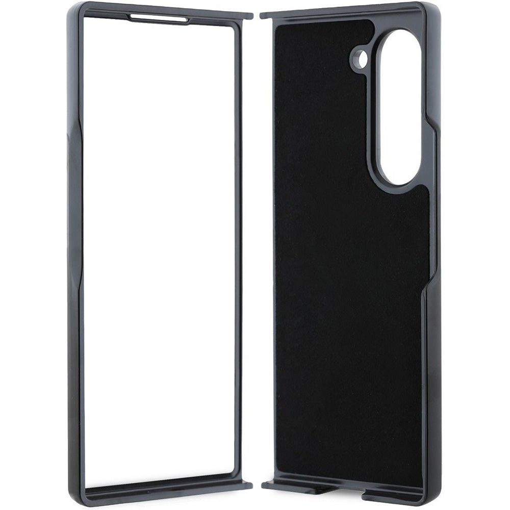 Custodia per Samsung Galaxy Z Fold6 F956, Guess, Logo Metallico 4G, Nera