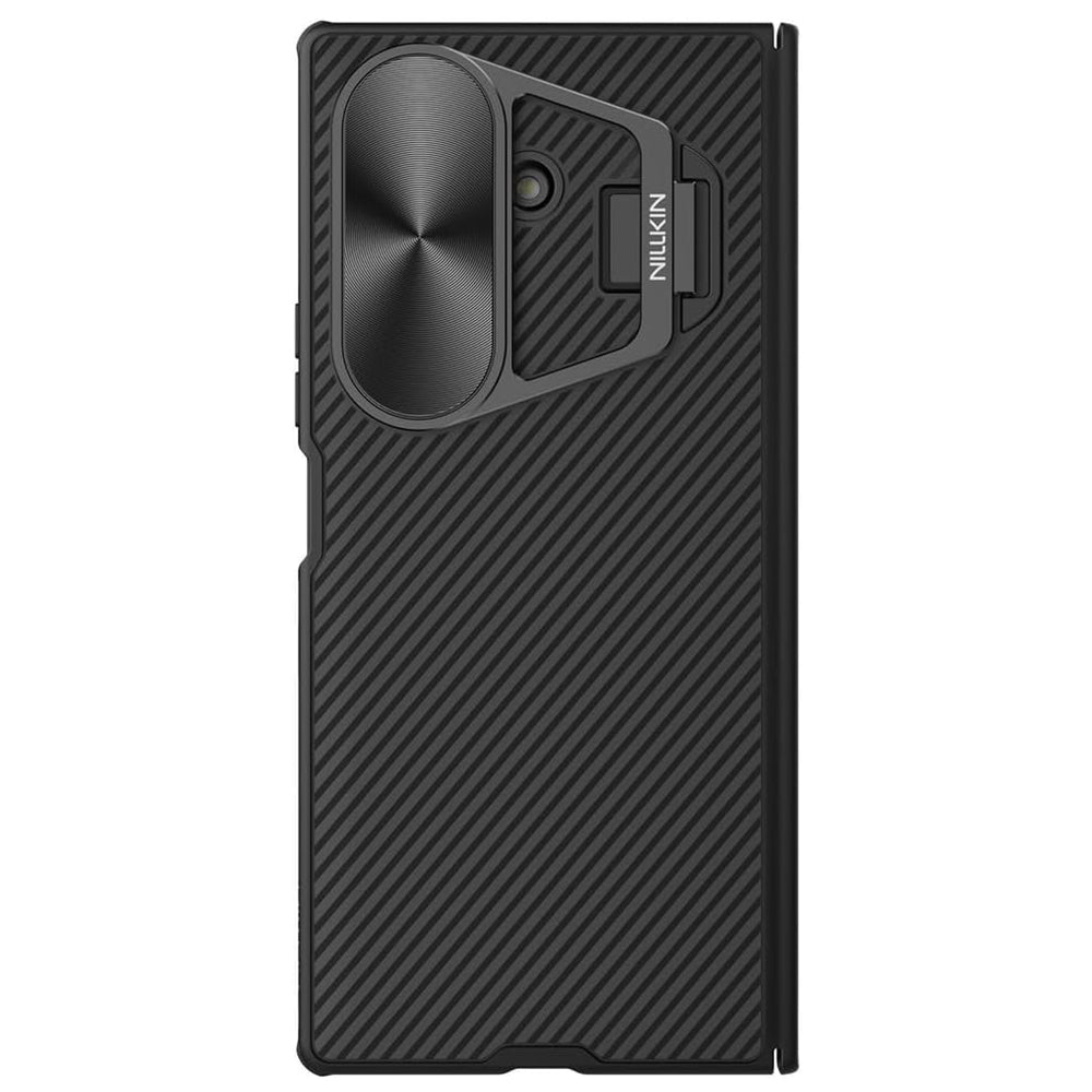 Custodia per Samsung Galaxy Z Fold7 F966, Nillkin, CamShield Prop con copertura metallica per lente, Nera