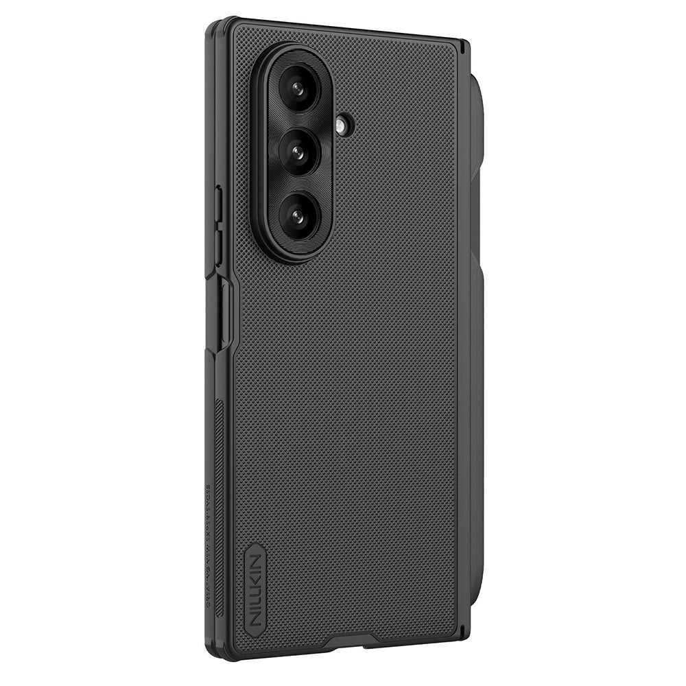 Custodia per Samsung Galaxy Z Fold7 F966, Nillkin, Super Frosted Shield con supporto per penna, Nera