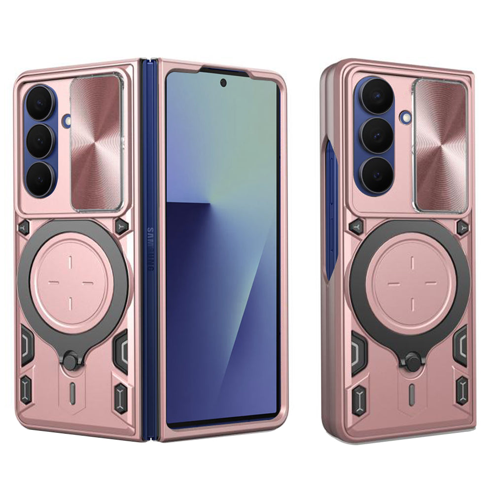 Coque pour Samsung Galaxy Z Fold7 F966, Techsuit, CamGuard Pro, Rose Doré