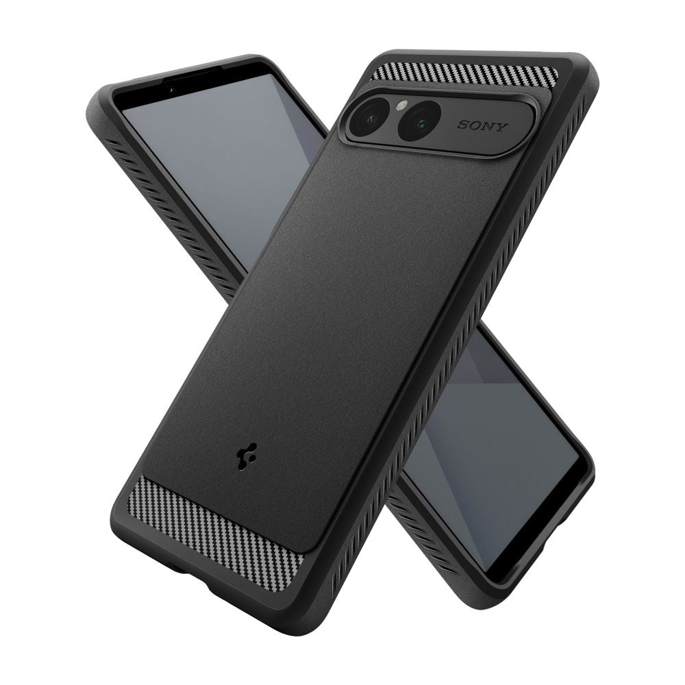 Custodia per Sony Xperia 10 VII, Spigen, Rugged Armor, Nera ACS09592