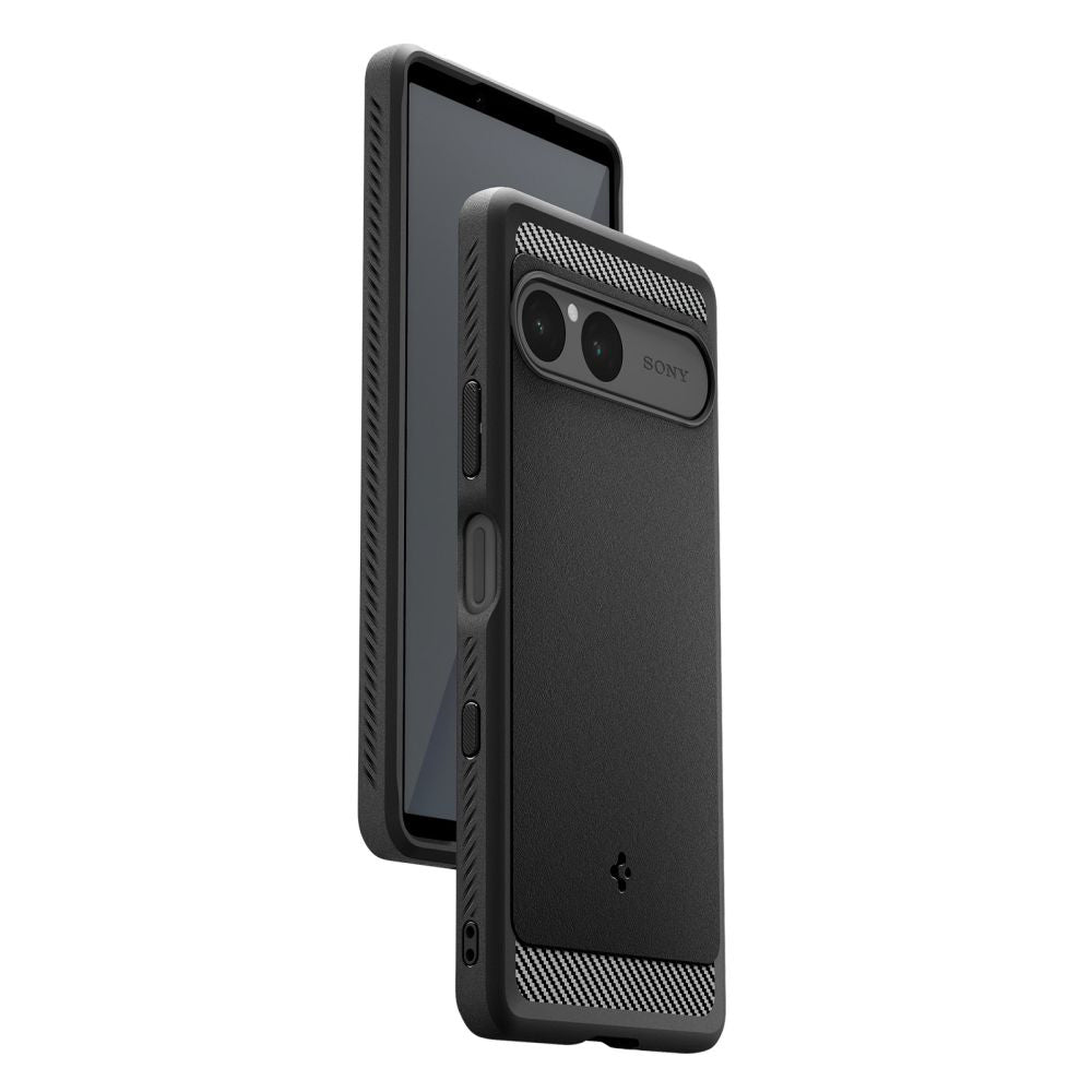 Custodia per Sony Xperia 10 VII, Spigen, Rugged Armor, Nera ACS09592