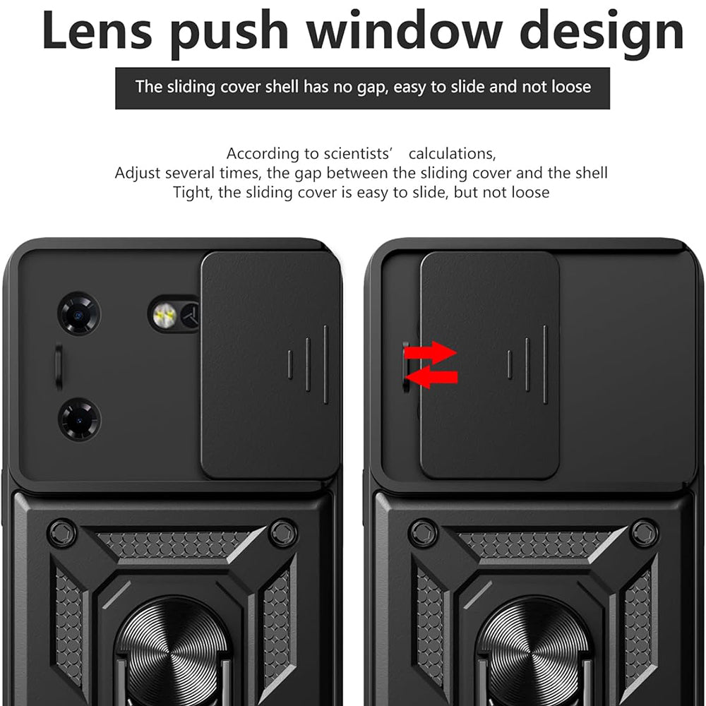 Custodia per Tecno Pova 5 Pro, Techsuit, CamShield, Nera