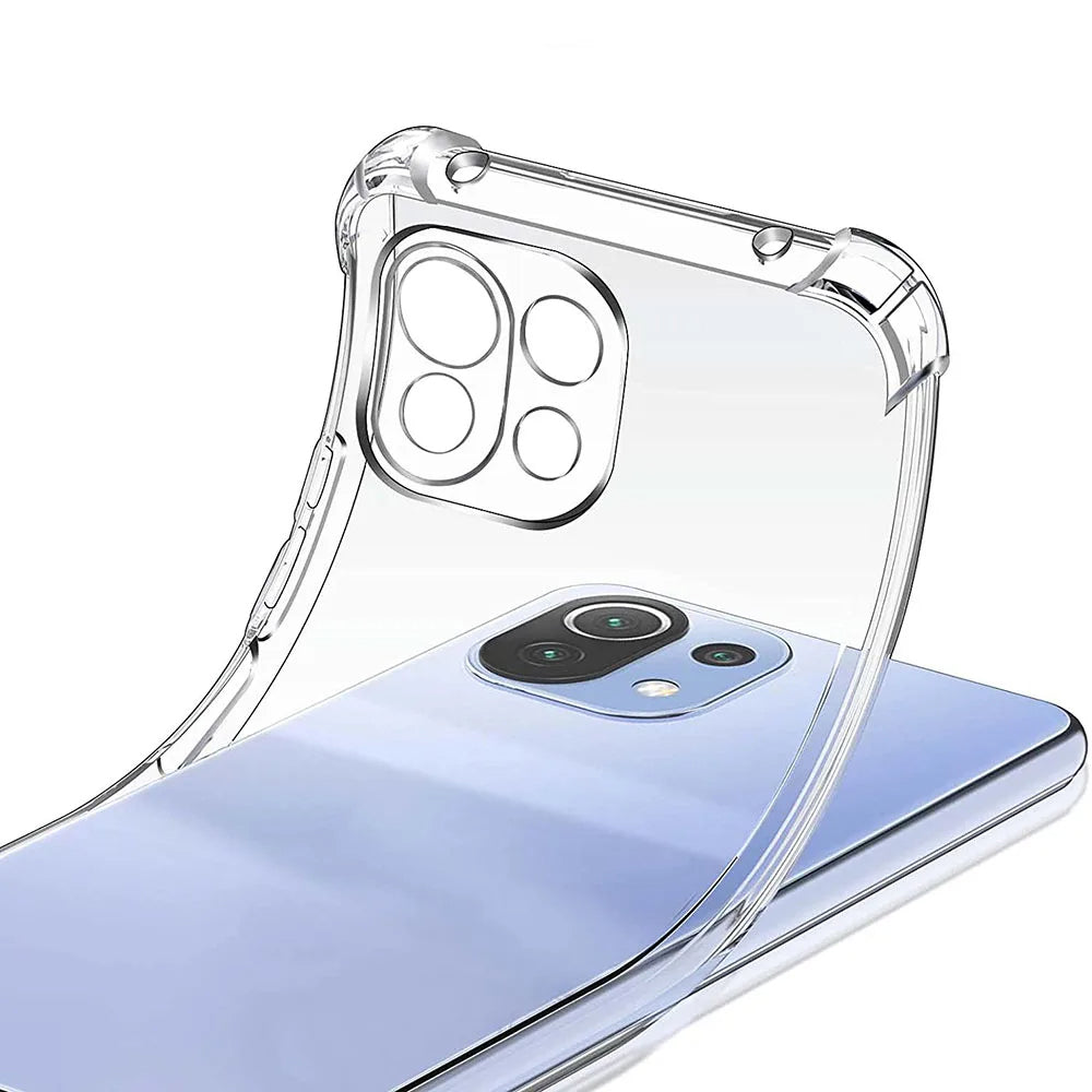 Custodia per Xiaomi 11 Lite 5G NE / Mi 11 Lite 5G / 11 Lite, Techsuit, Shockproof Clear, Trasparente