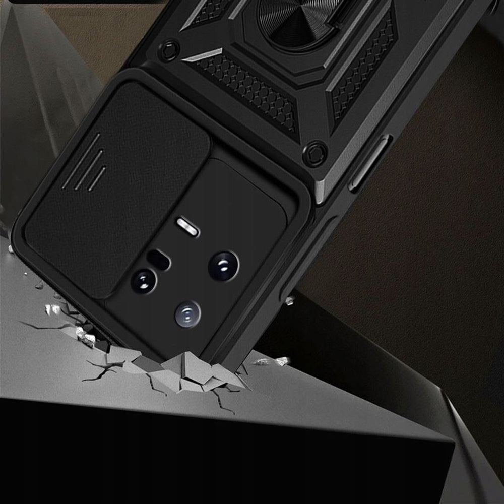 Custodia per Xiaomi 13, Techsuit, CamShield, Nera