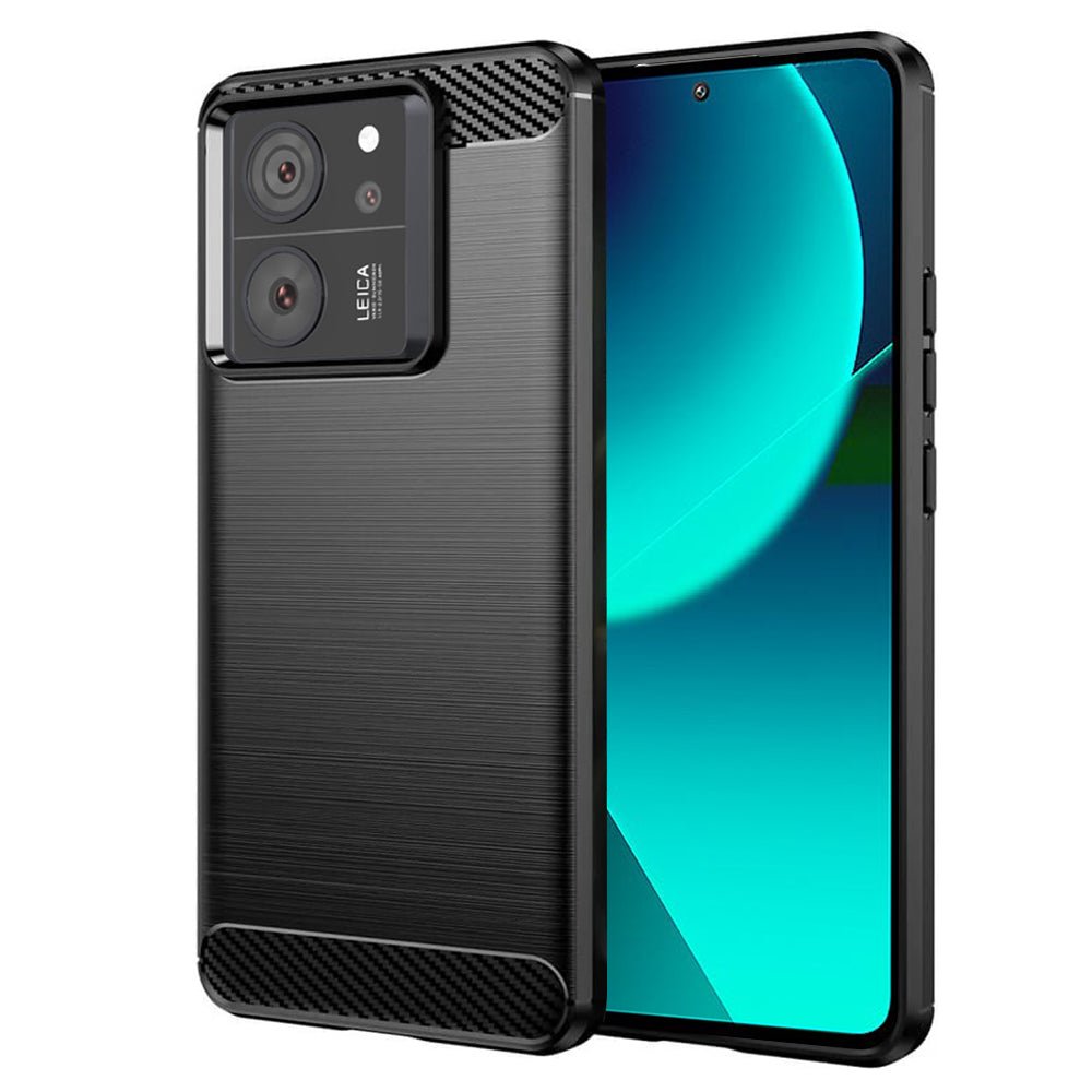 Custodia per Xiaomi 13T Pro / 13T, Techsuit, Carbonio, Nera