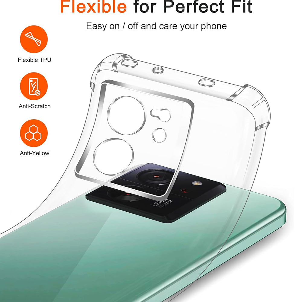 Custodia per Xiaomi 13T Pro / 13T, Techsuit, Shockproof Clear, Trasparente