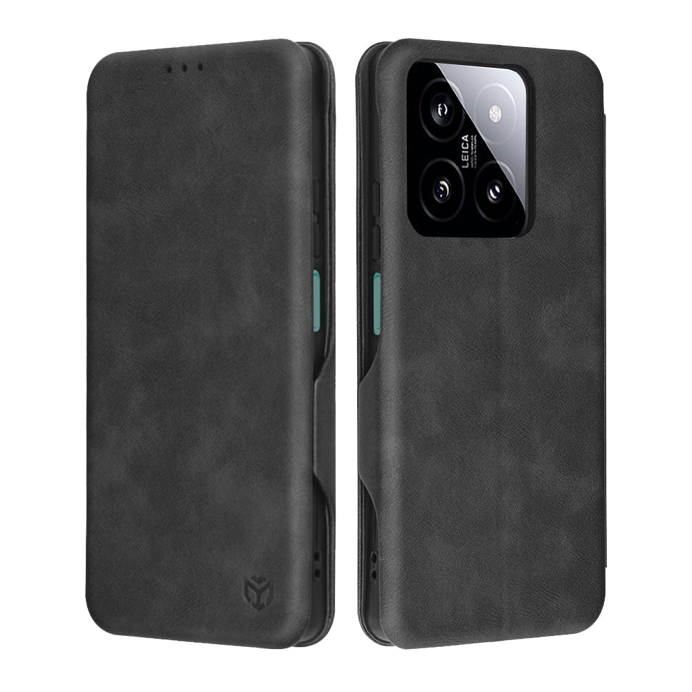 Coque pour Xiaomi 14, Techsuit, Safe Wallet Plus, Noire