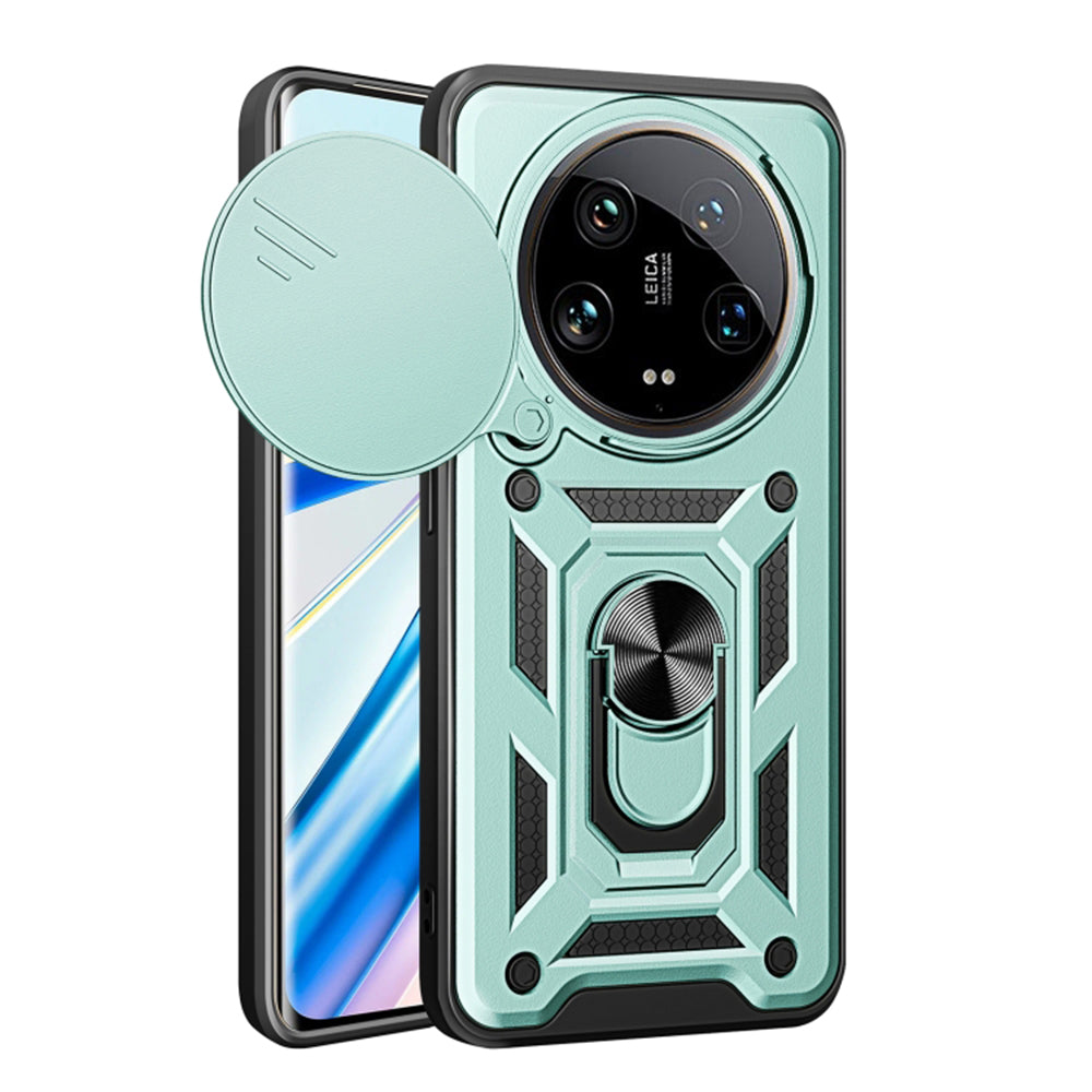 Custodia per Xiaomi 14 Ultra, Techsuit, CamShield, Verde