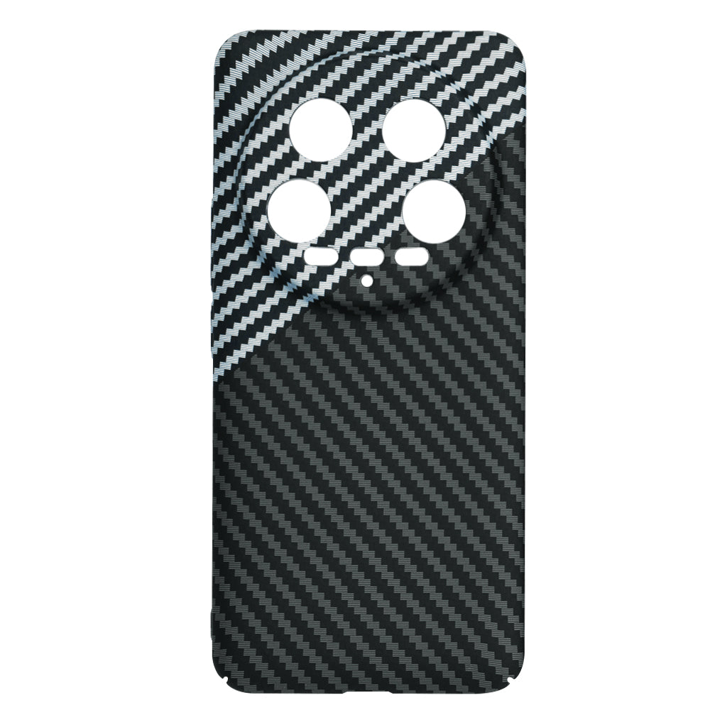 Custodia per Xiaomi 14 Ultra, Techsuit, Carbonite FiberShell, Nero Grigio