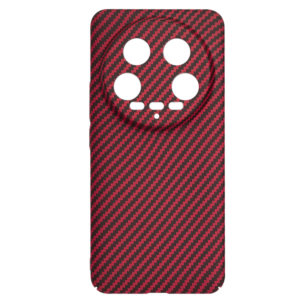 Coque pour Xiaomi 14 Ultra, Techsuit, Carbonite FiberShell, Rouge