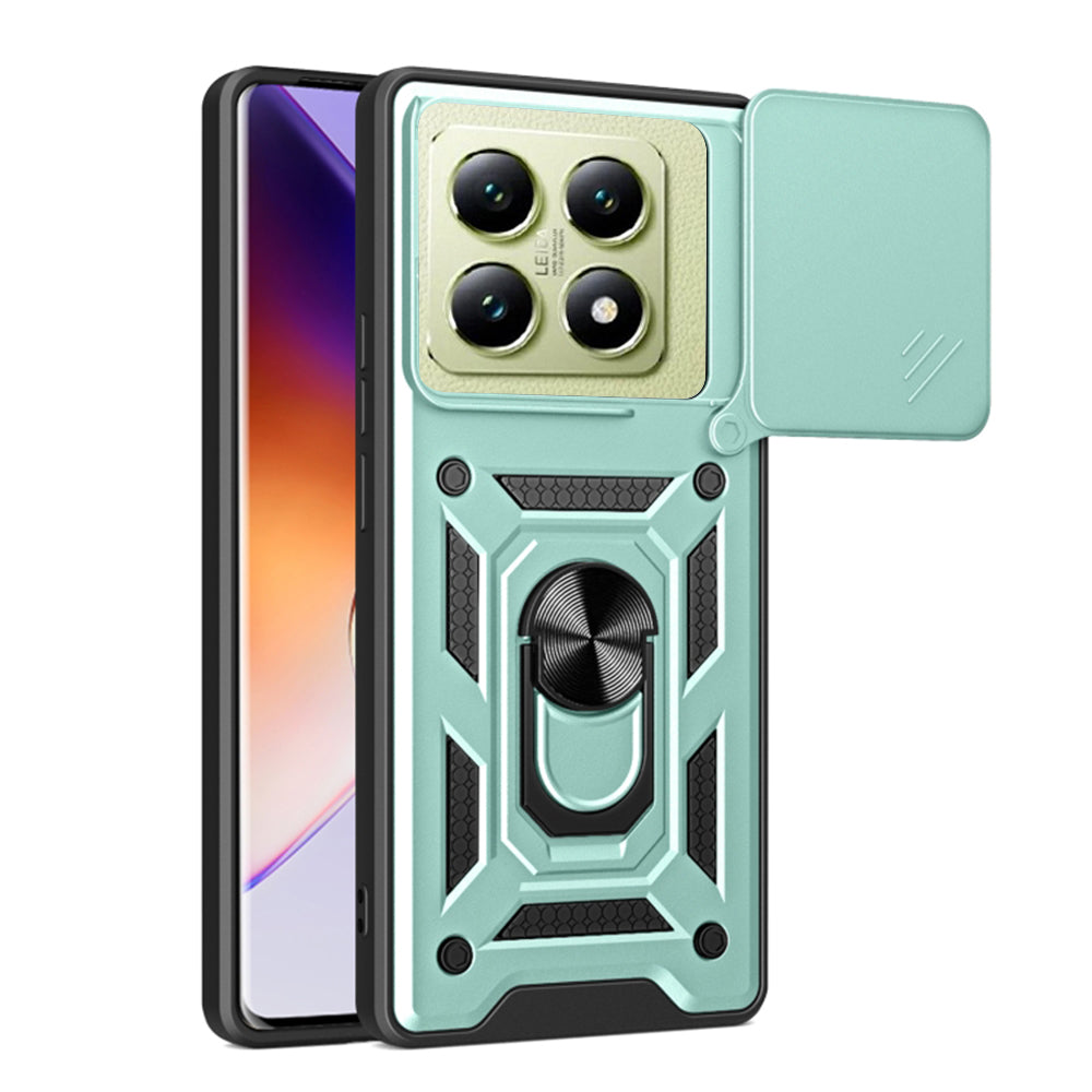 Custodia per Xiaomi 14T, Techsuit, CamShield, Verde