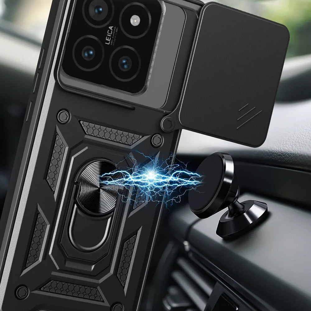 Custodia per Xiaomi 15 Pro, Techsuit, CamShield, Nera