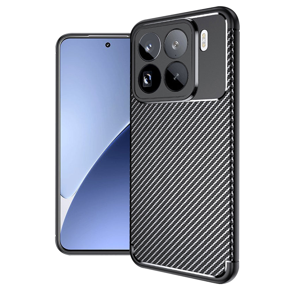 Custodia per Xiaomi 15 Pro, Techsuit, CarbonFiber, Nera