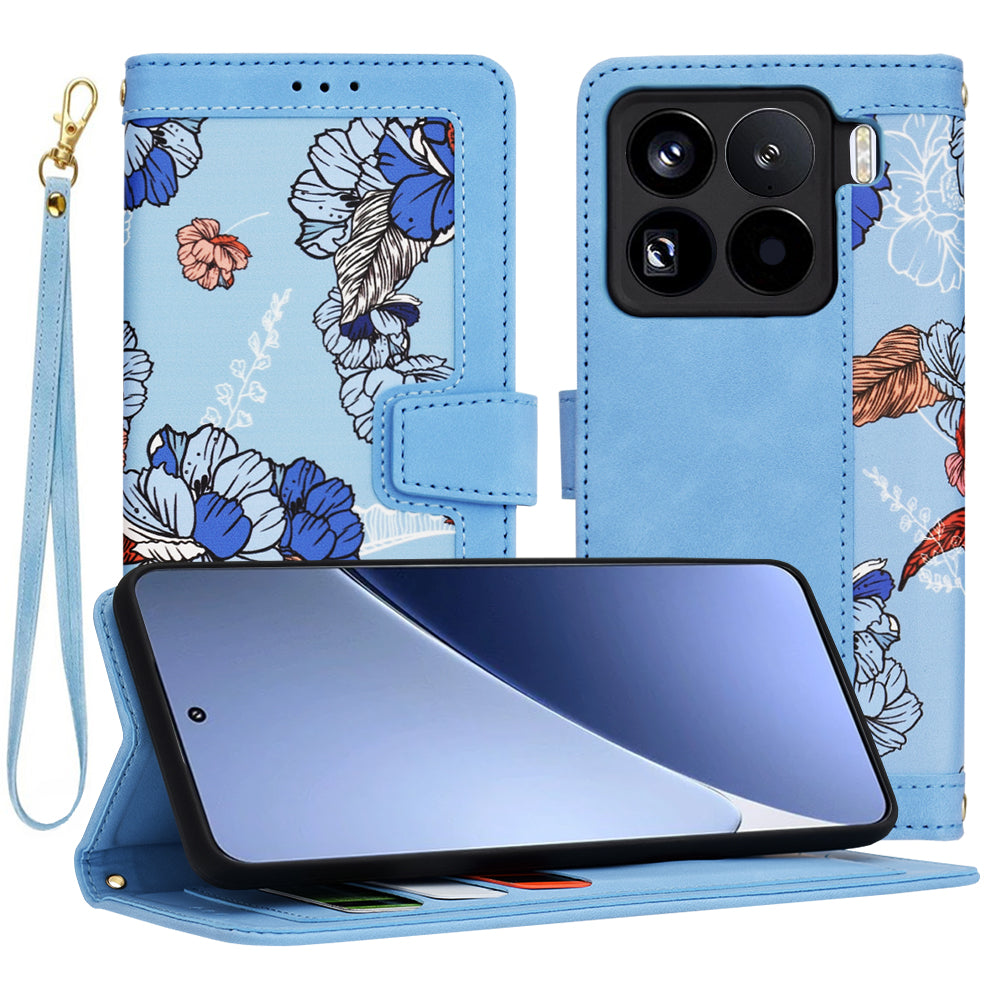Custodia per Xiaomi 15 Pro, Techsuit, FlipCraft, Blu