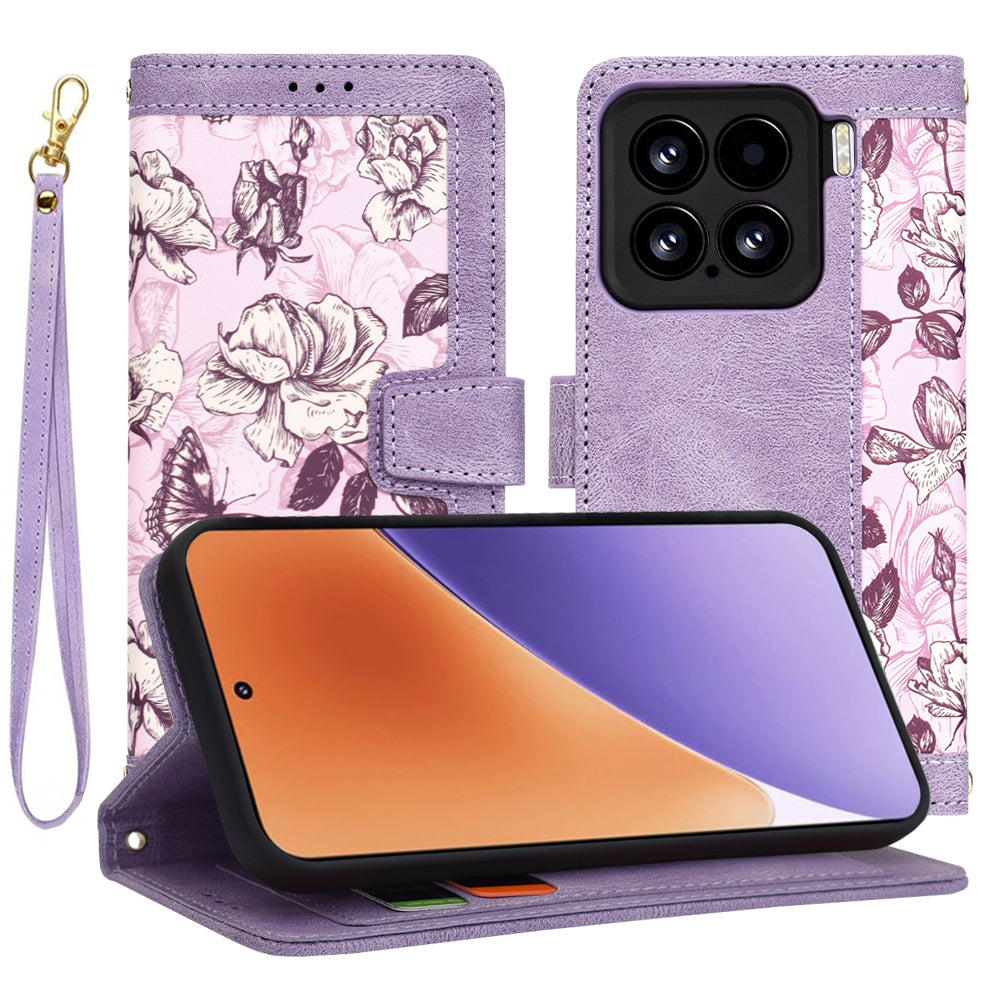 Coque pour Xiaomi 15, Techsuit, FlipCraft, Violet