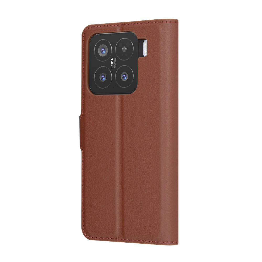 Custodia per Xiaomi 15, Techsuit, Leather Folio, Marrone