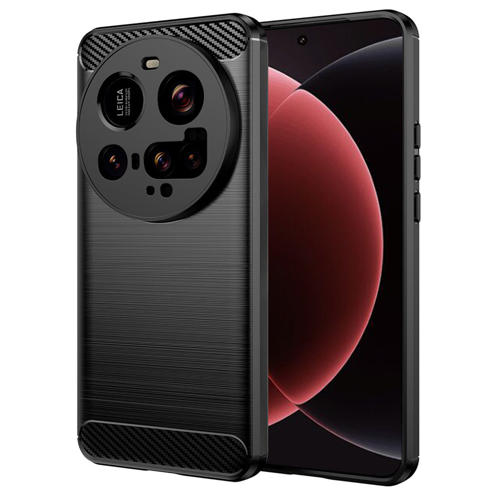 Custodia per Xiaomi 15 Ultra, Techsuit, Carbonio, Nera