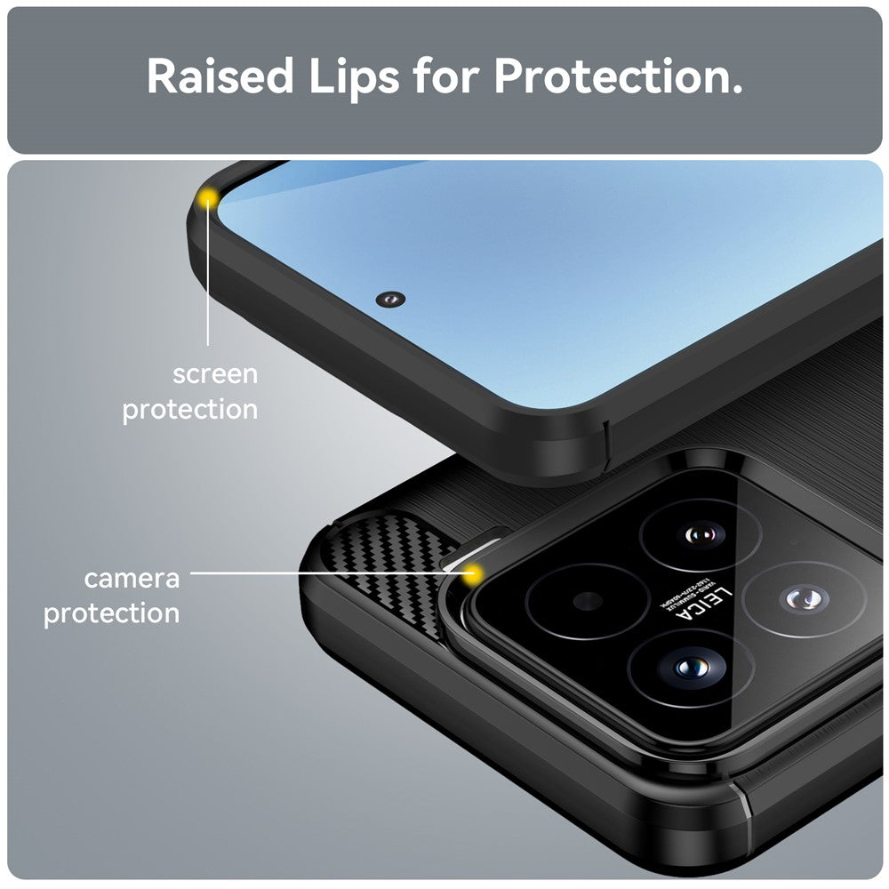 Hülle für Xiaomi 15T Pro, Techsuit, Carbon, Schwarz