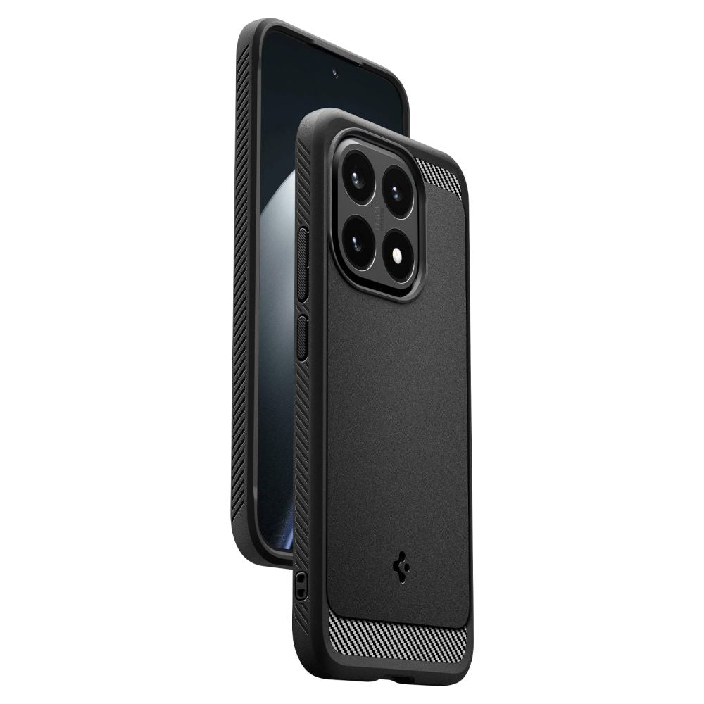 Étui pour Xiaomi 15T, Spigen, Rugged Armor, Noir Mat ACS10459