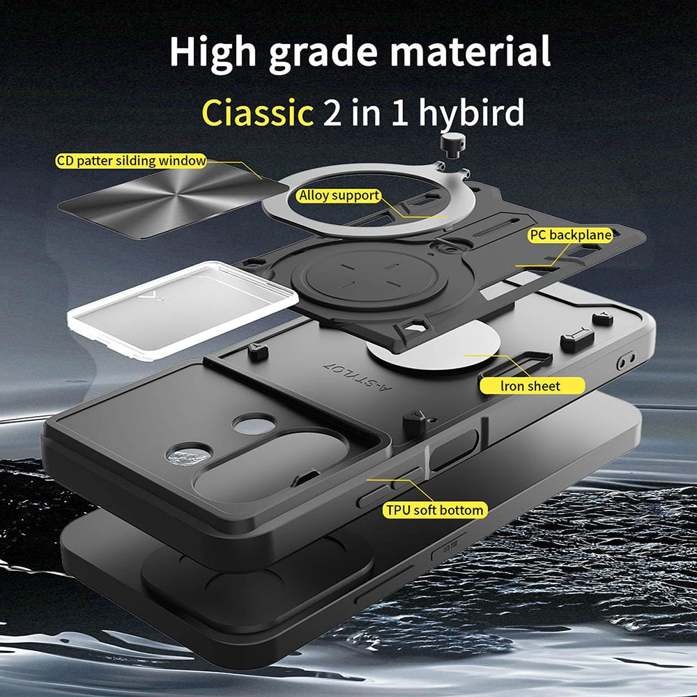 Custodia per Xiaomi 15T, Techsuit, CamGuard Pro, Nera