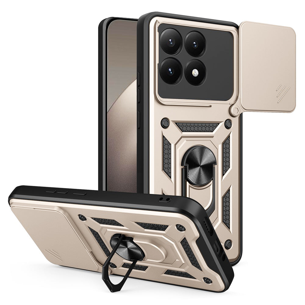 Custodia per Xiaomi 15T, Techsuit, CamShield, Dorata