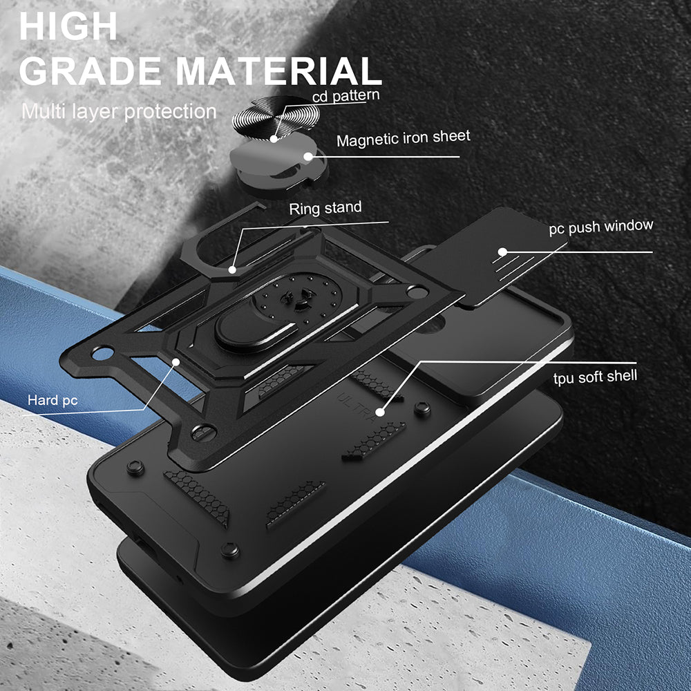 Case for Xiaomi 15T, Techsuit, CamShield, Black