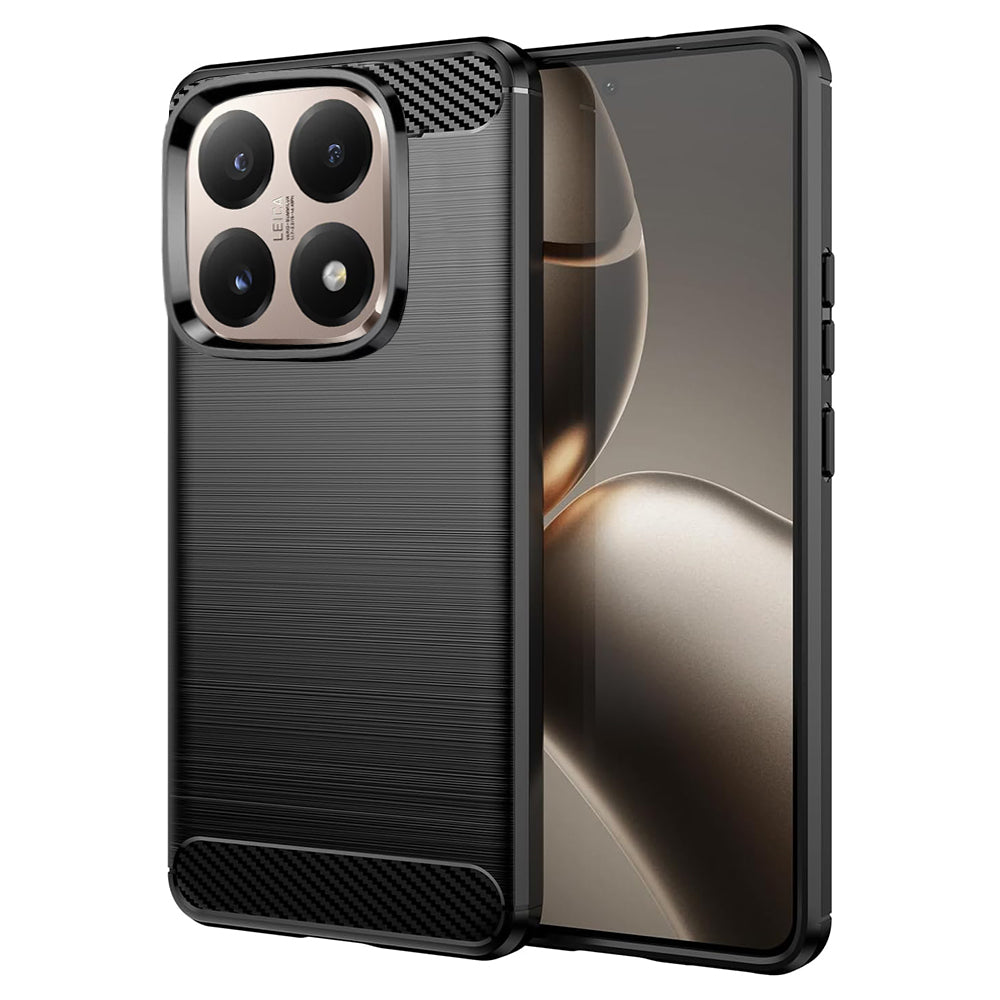 Custodia per Xiaomi 15T, Techsuit, Carbonio, Nera