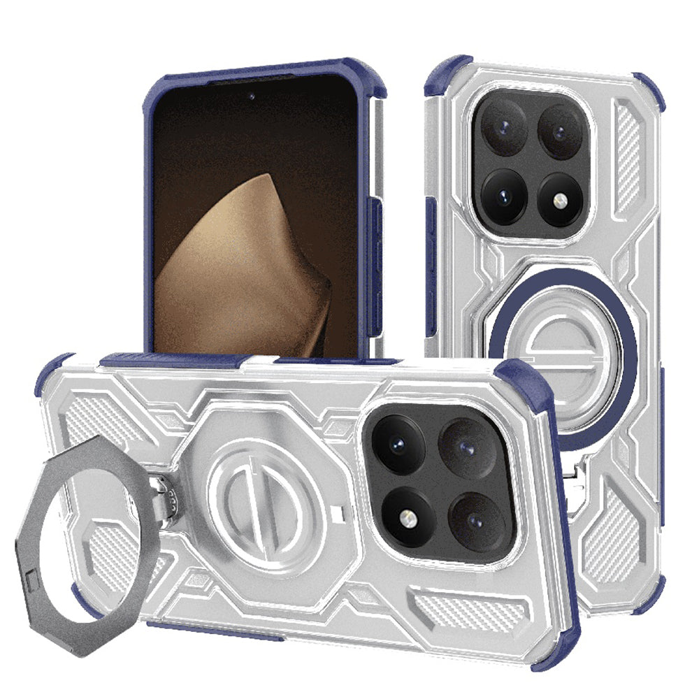 Custodia per Xiaomi 15T, Techsuit, Carbon Shield Pro, Blu
