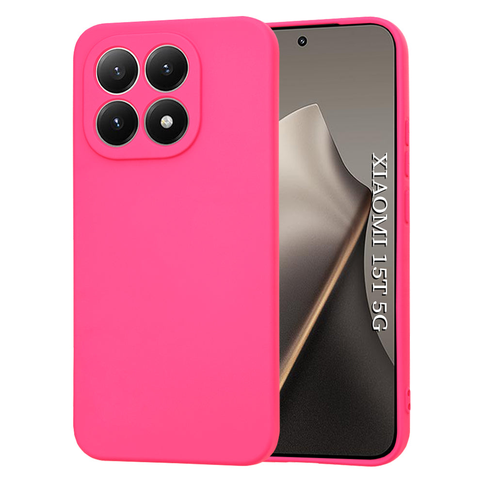 Étui pour Xiaomi 15T, Techsuit, SoftFlex, Rose Foncé