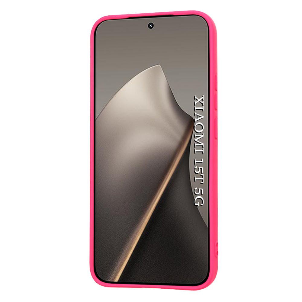 Étui pour Xiaomi 15T, Techsuit, SoftFlex, Rose Foncé