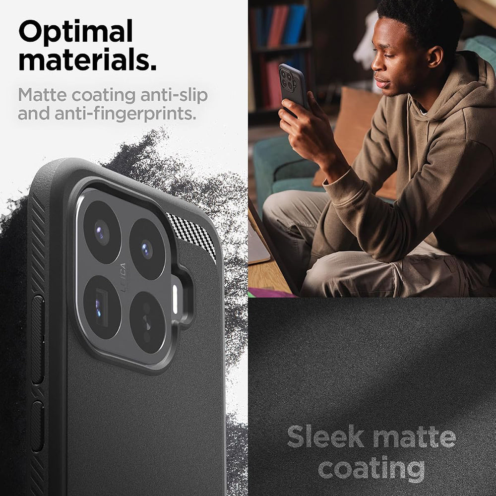 Coque pour Xiaomi 17T Pro, Spigen, Rugged Armor, Noire ACS11869