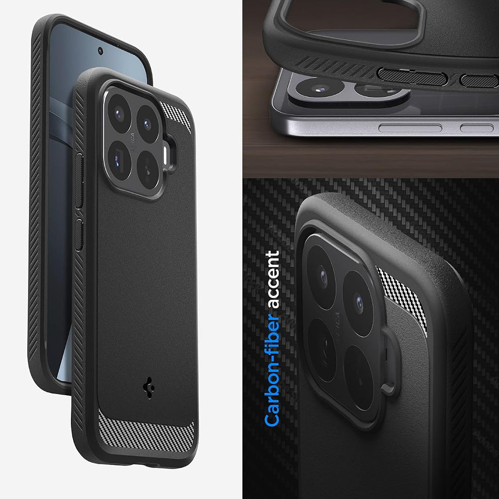 Coque pour Xiaomi 17T Pro, Spigen, Rugged Armor, Noire ACS11869