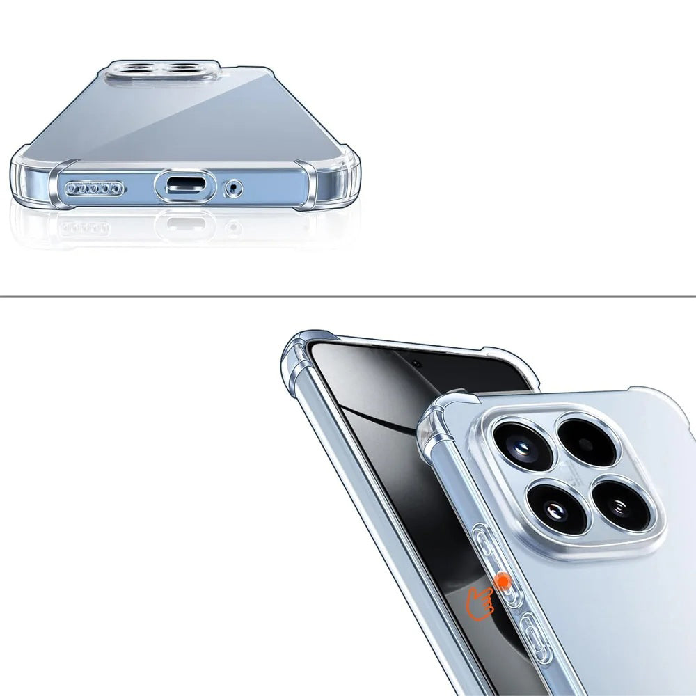 Custodia per Xiaomi 17T, Techsuit, Shockproof Clear, Trasparente