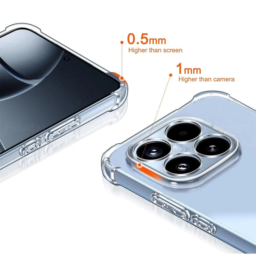 Custodia per Xiaomi 17T, Techsuit, Shockproof Clear, Trasparente