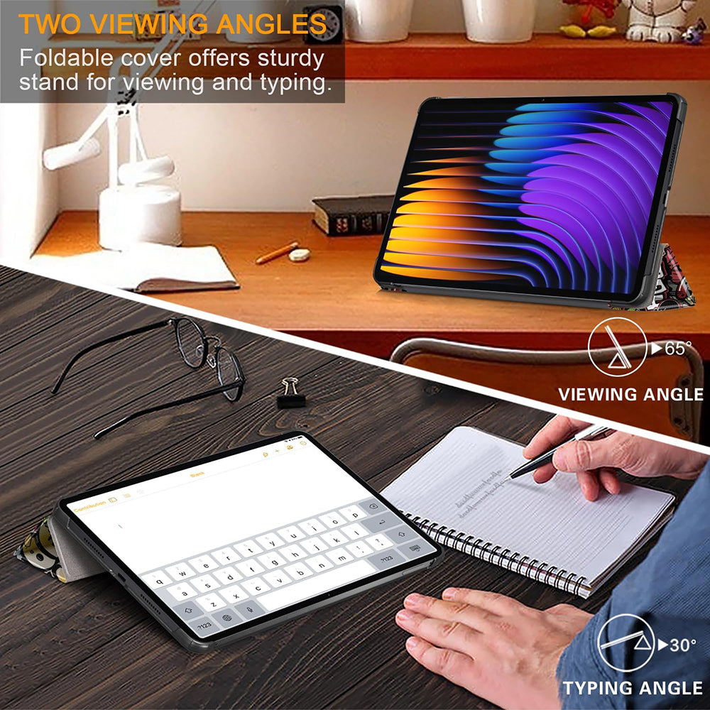 Coque pour Xiaomi Pad 7 / 7 Pro, Techsuit, FoldPro Urban Vibe, Multicolore