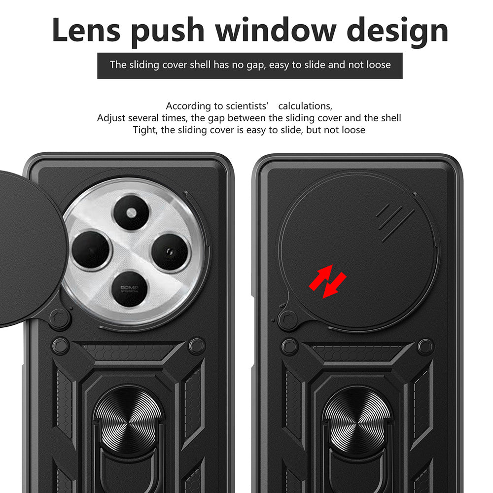 Custodia per Xiaomi Poco C75 / Redmi 14C, Techsuit, CamShield, Rosa