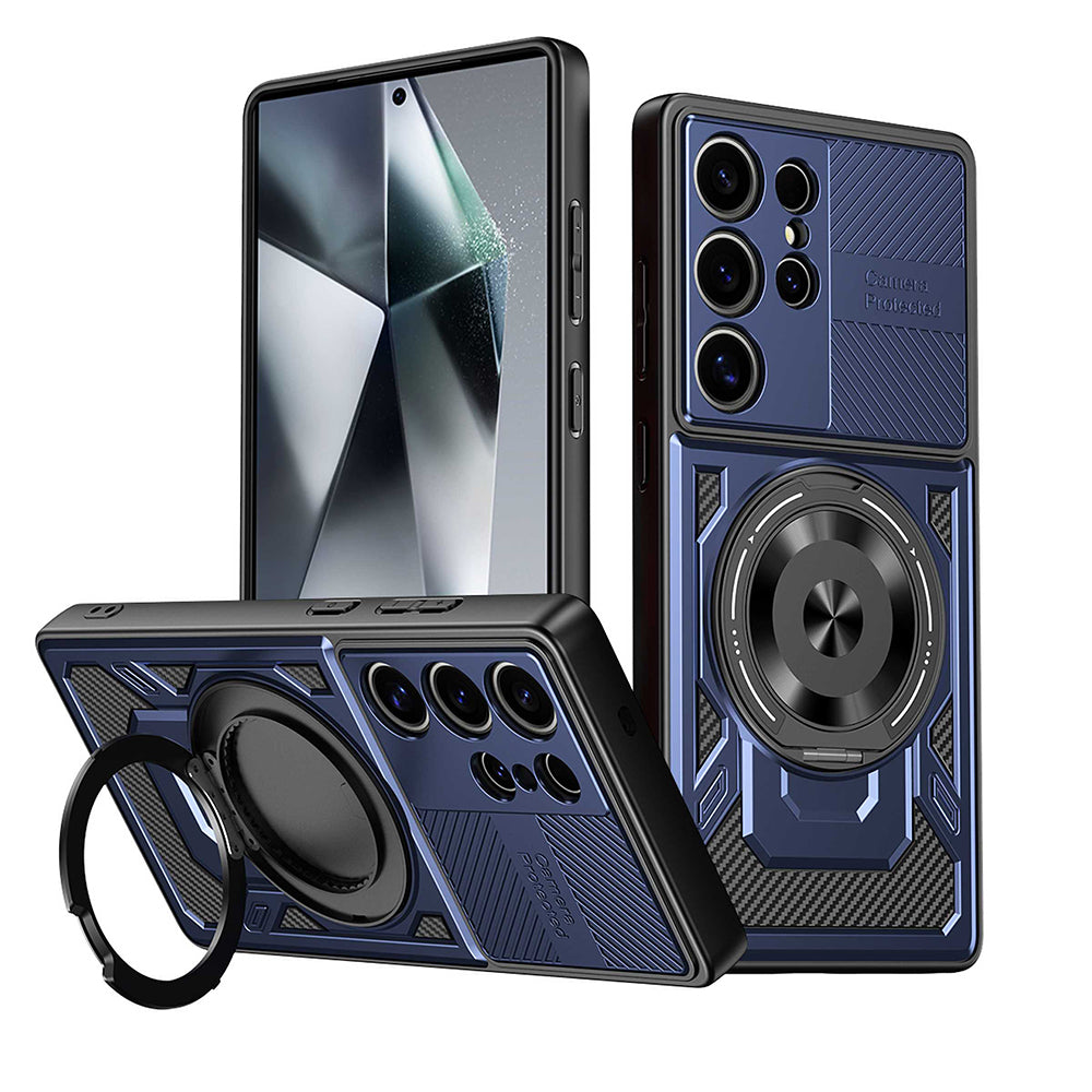 Custodia per Xiaomi Poco C75 / Redmi 14C, Techsuit, RuggedCam, Blu