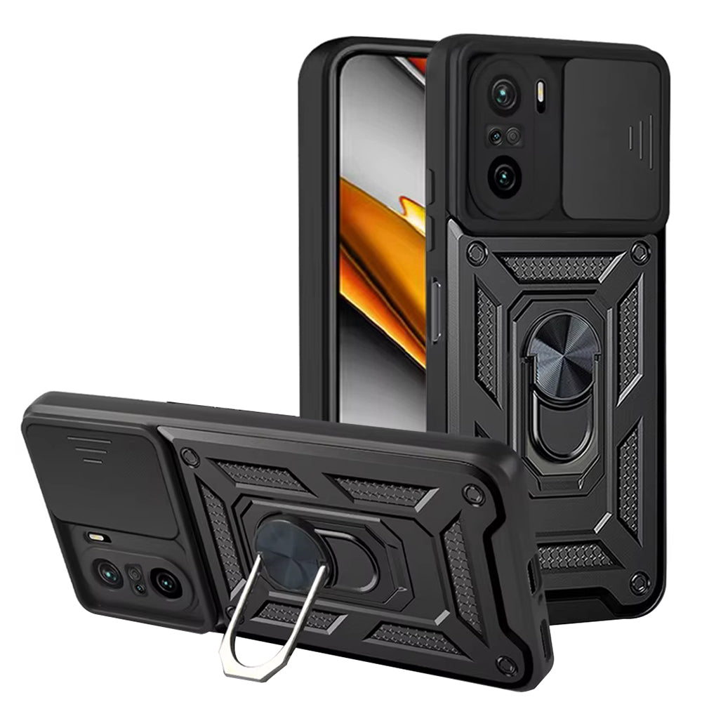 Custodia per Xiaomi Poco F3 / Mi 11i, Techsuit, CamShield, Nera