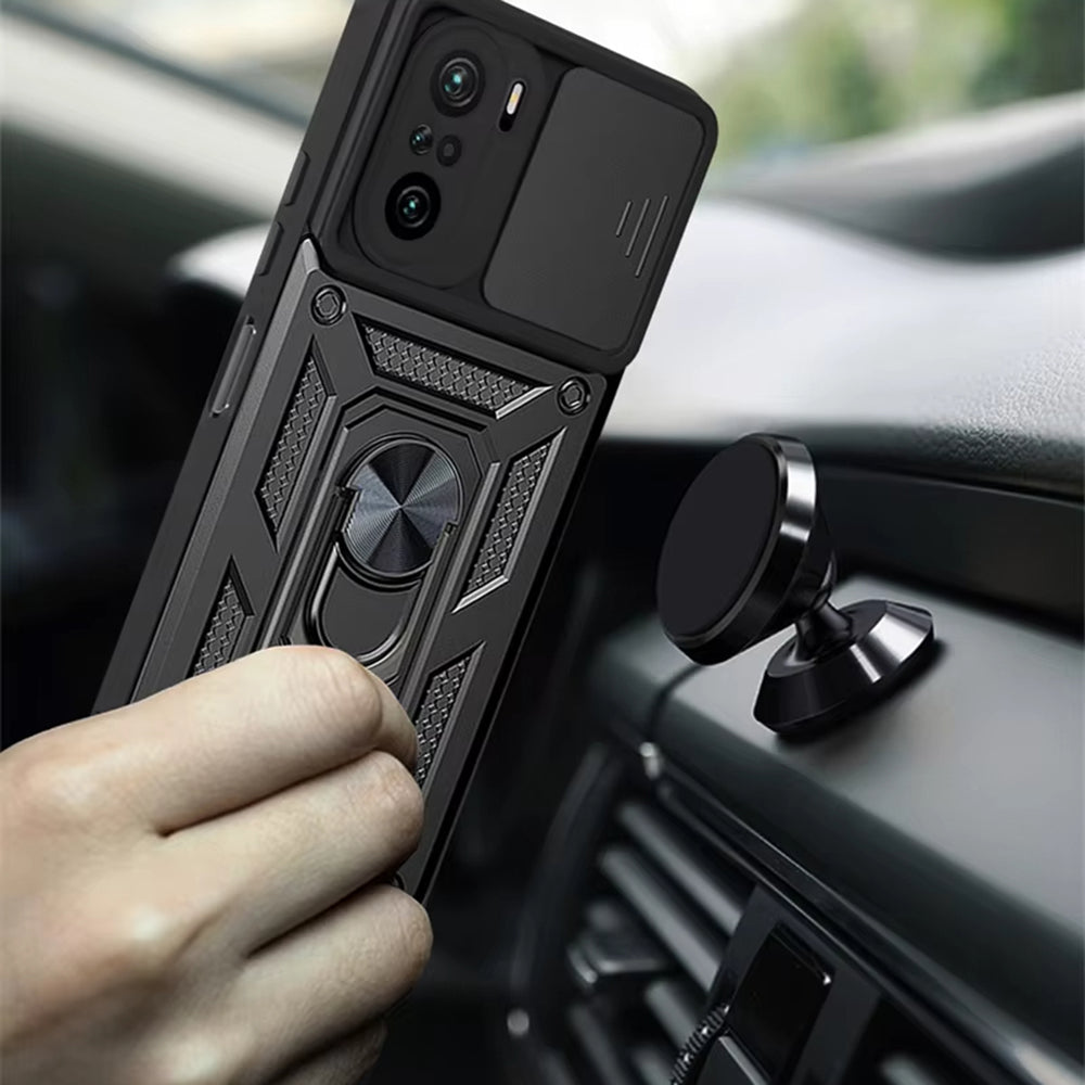 Custodia per Xiaomi Poco F3 / Mi 11i, Techsuit, CamShield, Nera