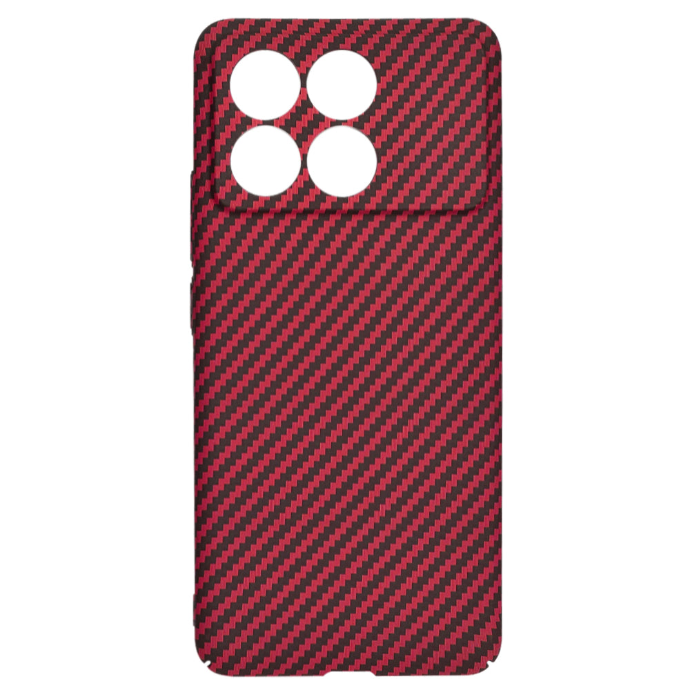 Coque pour Xiaomi Poco F6 Pro, Techsuit, Carbonite FiberShell, Rouge