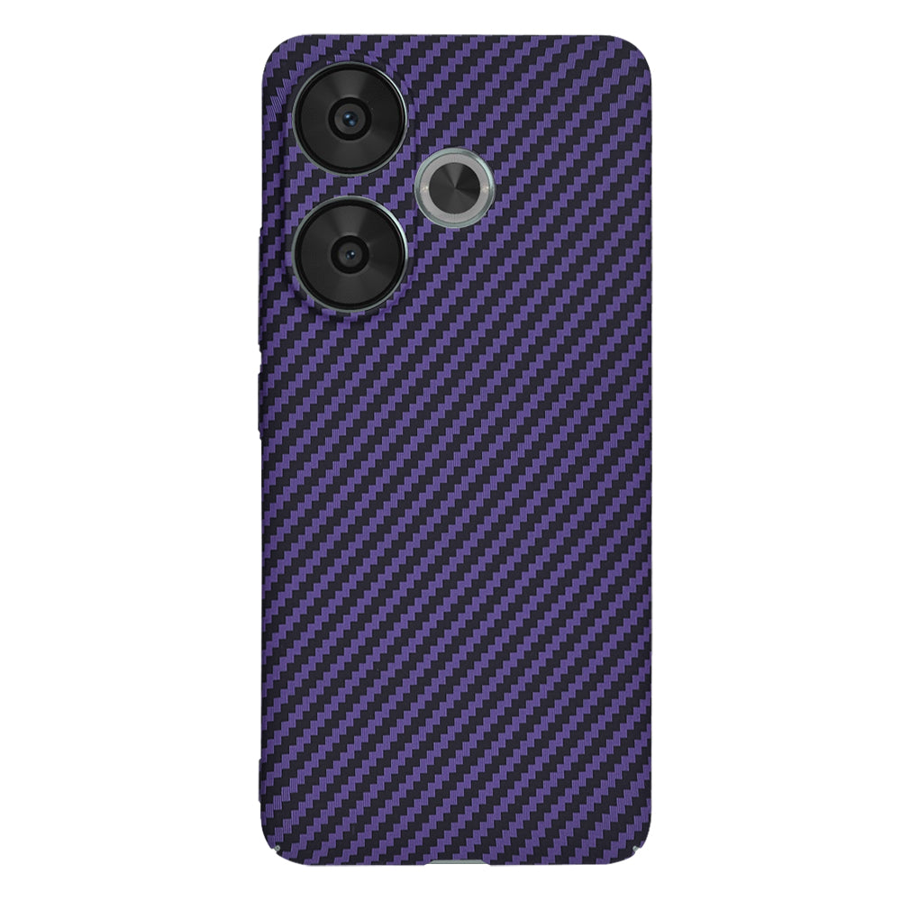 Coque pour Xiaomi Poco F6, Techsuit, Carbonite FiberShell, Violet