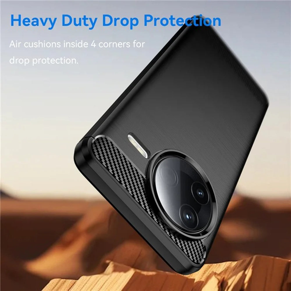 Custodia per Xiaomi Poco F7 Ultra, Techsuit, Carbonio, Nera