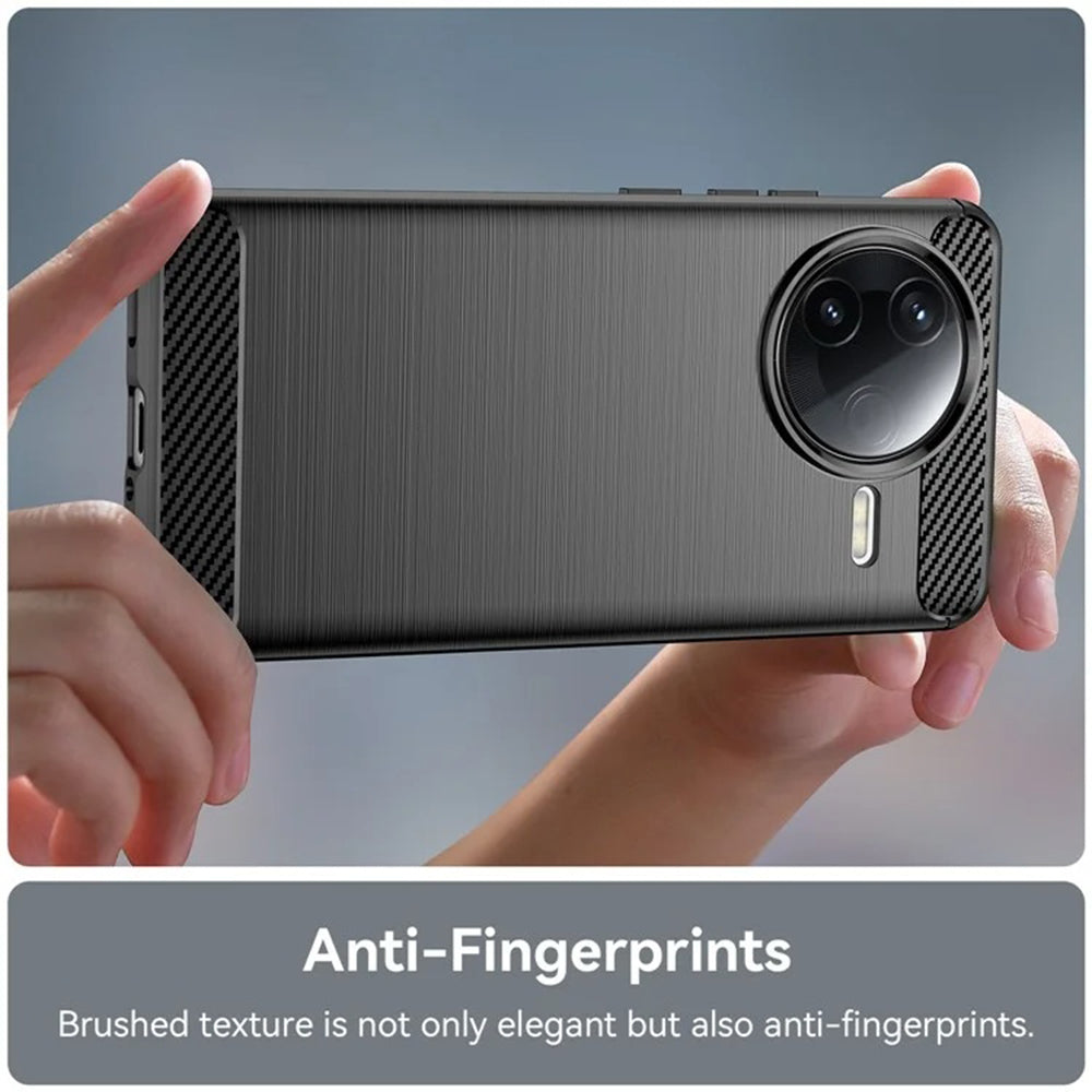 Custodia per Xiaomi Poco F7 Ultra, Techsuit, Carbonio, Nera