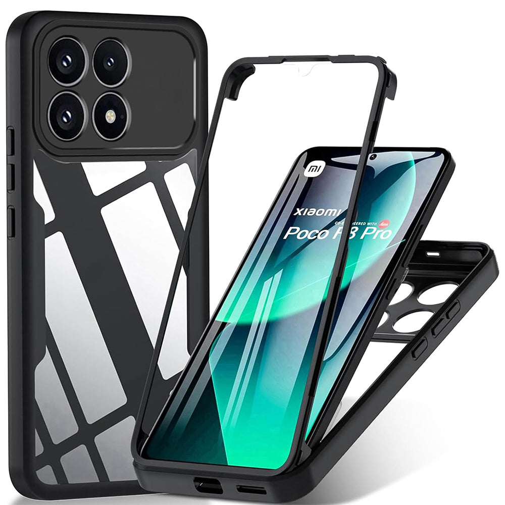 Custodia per Xiaomi Poco F8 Pro, Techsuit, ColorVerse 360, Nera