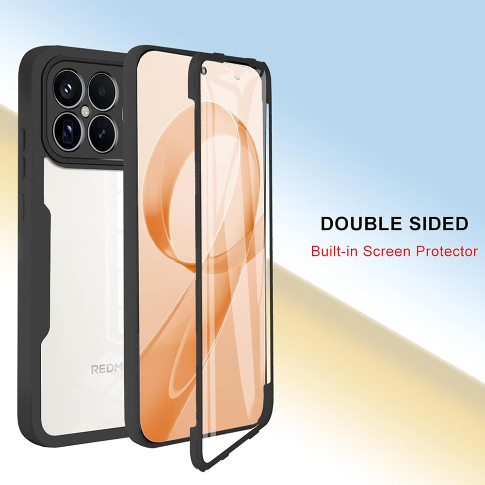 Custodia per Xiaomi Poco F8 Pro, Techsuit, ColorVerse 360, Nera