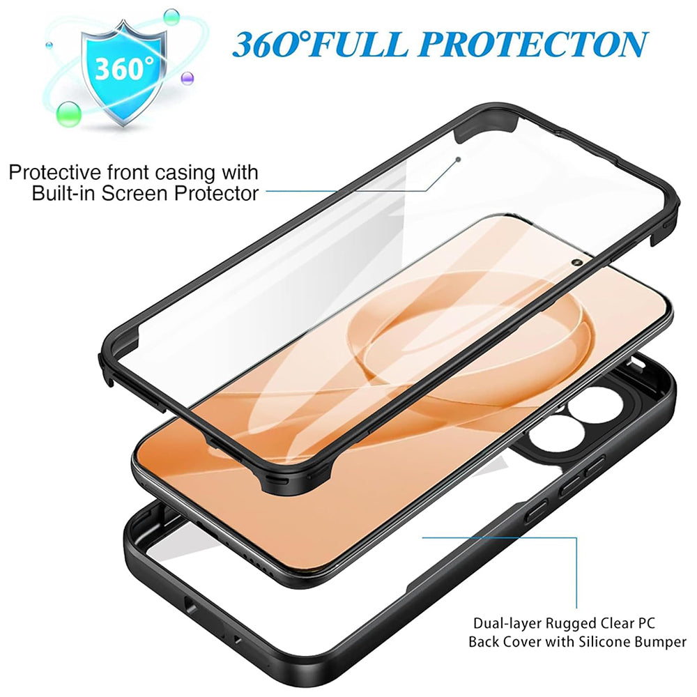 Custodia per Xiaomi Poco F8 Pro, Techsuit, ColorVerse 360, Nera