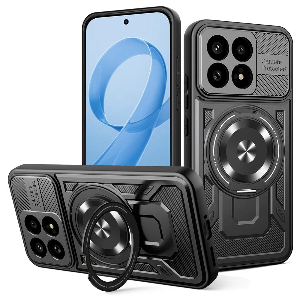 Custodia per Xiaomi Poco F8 Pro, Techsuit, RuggedCam, Nera